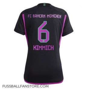 Bayern Munich Joshua Kimmich #6 Replik Auswärtstrikot Damen 2023-24 Kurzarm